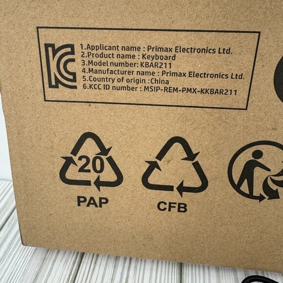 Hewlett Packard HP black USB wired QWERTY keyboard slim KBAR211 NEW - Picture 9 of 10